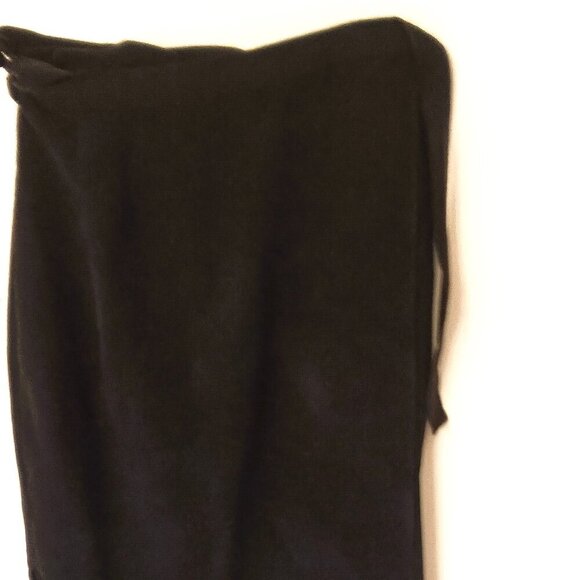 SILK SKIRT & TOP SET: VINTAGE CERULEAN BLOUSE, ASHLEY BLACK WRAPAROUND SKIRT - Picture 10 of 10